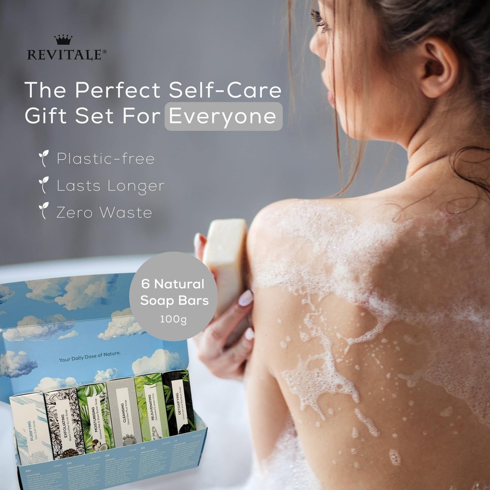 Natural Cleansing Soap Set (6 x 100g Bars)
