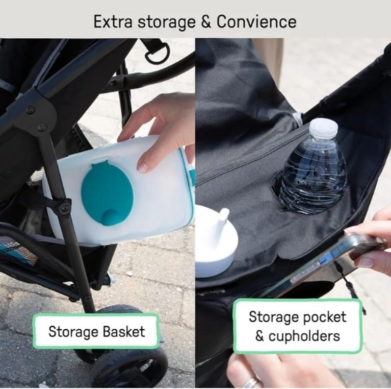 Summer by Ingenuity 3Dmini Lightweight Umbrella Stroller Gray Folding