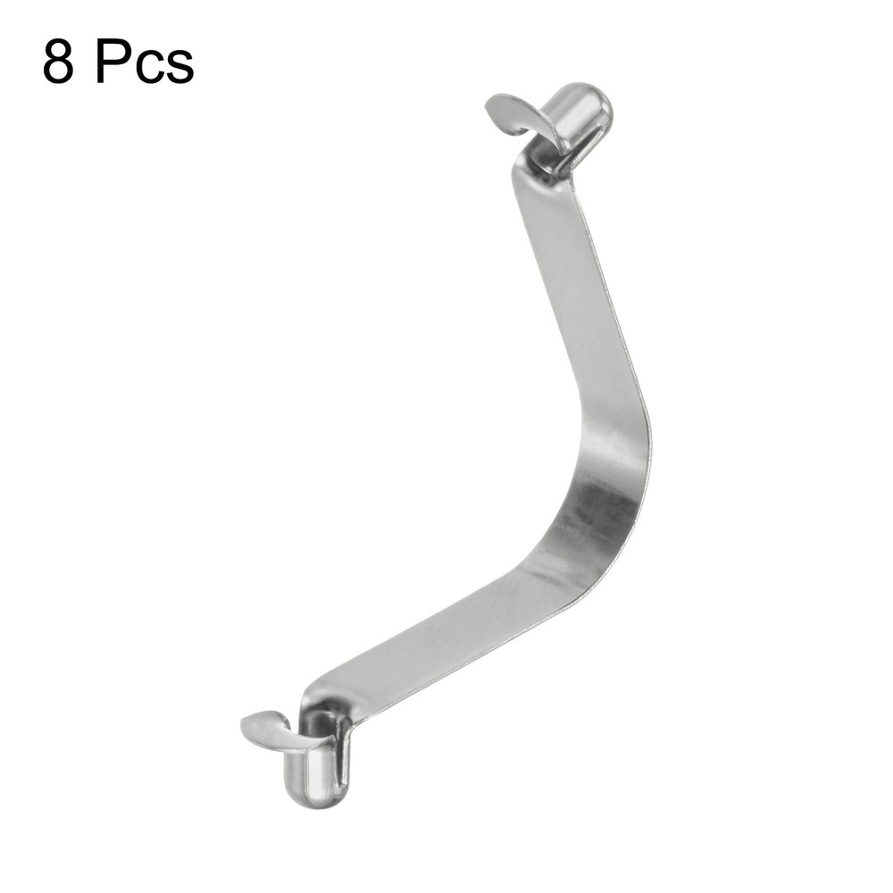 8pcs 6x9x48mm Double Button V-Shaped Paddle Snap Spring Clips Hollow Head