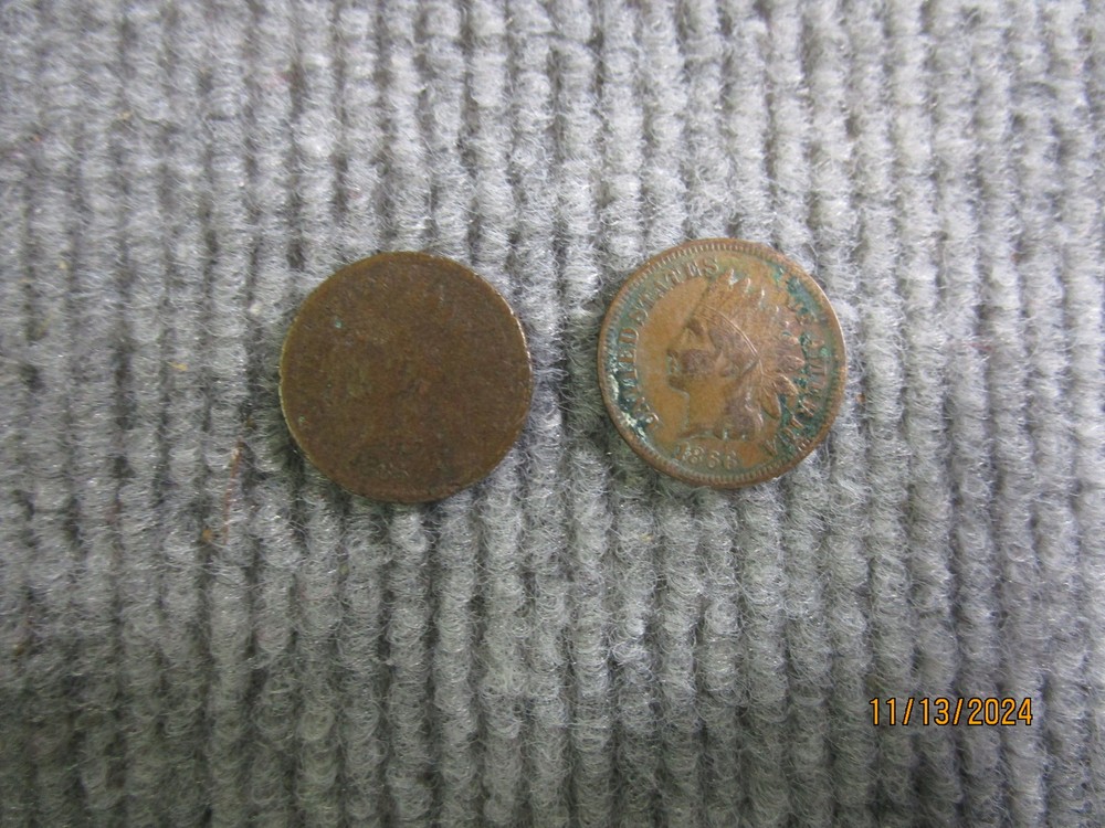 1865 1866 Indian Head One Cent Penny