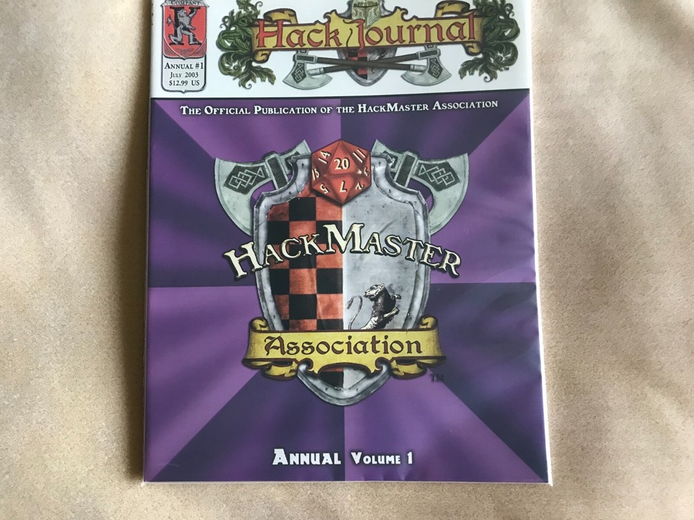 Hackmaster: Association Annual Volume 1 NM Condition D&D TSR Kenzer