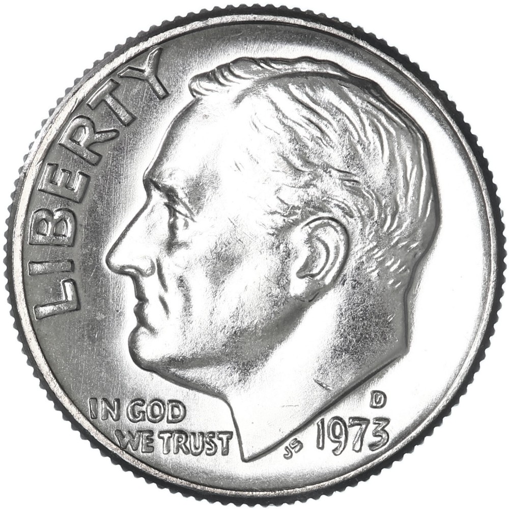 1973 D Roosevelt Dime BU US Coin