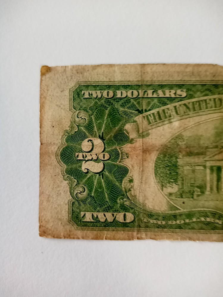 1928 G Two Dollar $2 Red Seal Note