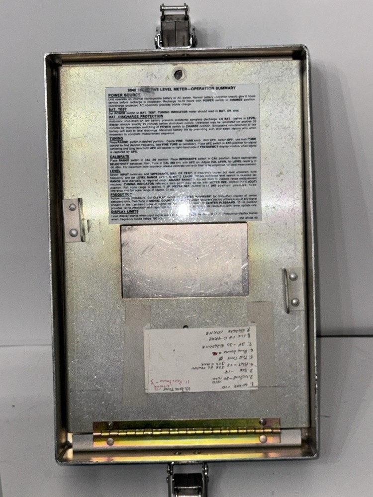 RYCOM 6040 SELECTIVE LEVEL METER