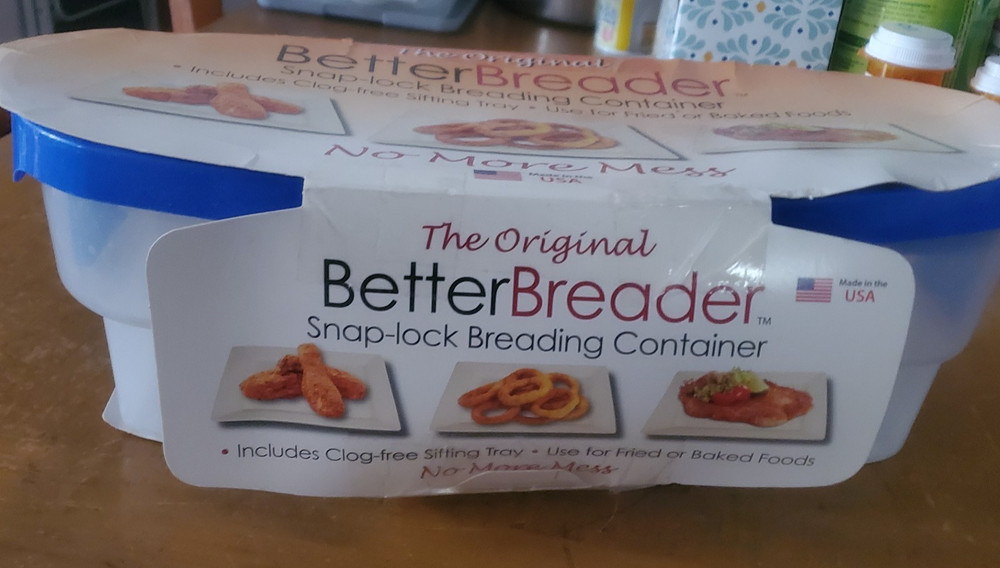 Better Breader Bowl Kitchen Food Storage Container For Easy Mess Free Breading