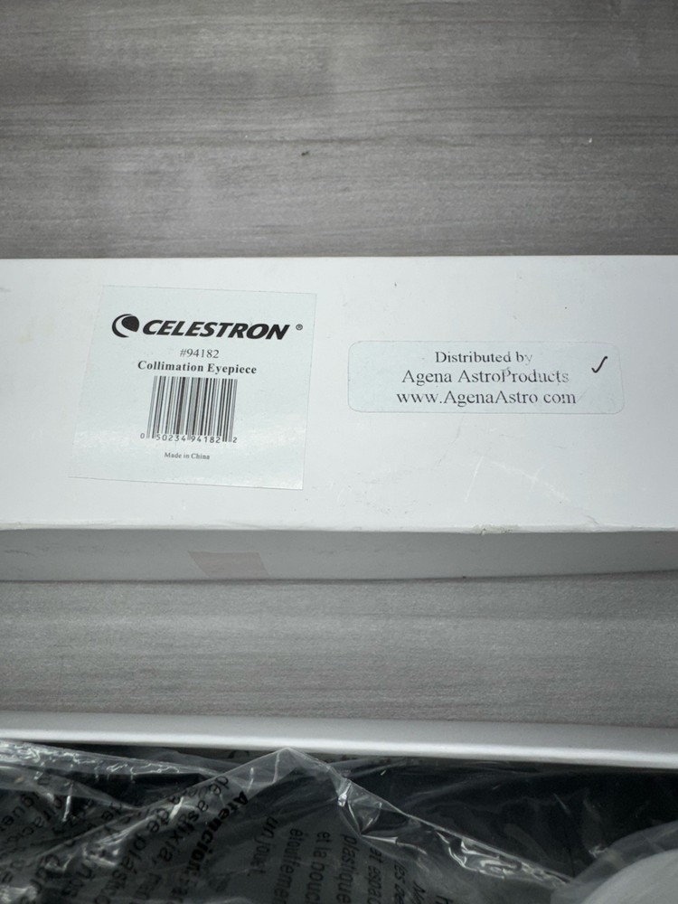 Celestron Collimation Eyepiece Model #94182 with Paperwork + BOX