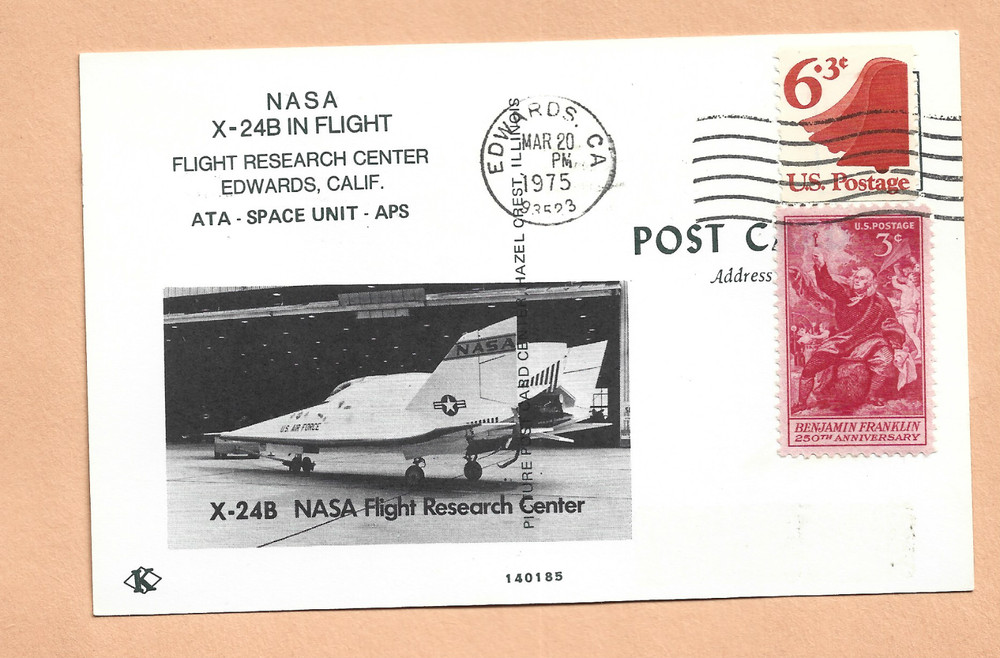 X-24B FLIGHT MAR 20,1975 EAFB SPACE COVER