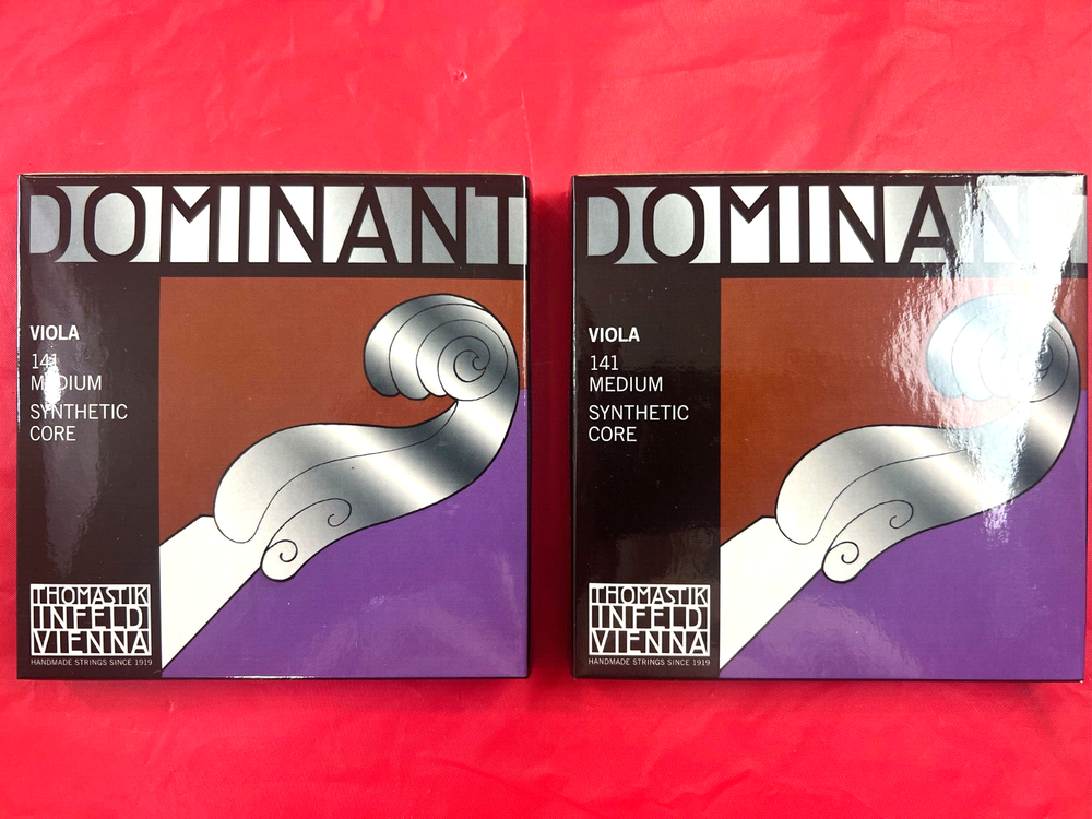 2 x 100% Authentic Dominant Viola String 4/4 Set 15 -16.5" Medium