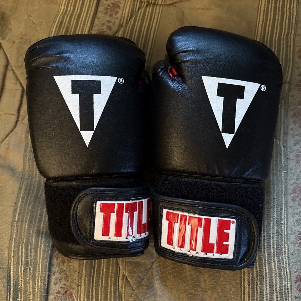 Boxing Gloves Title Classic Large Adjustable