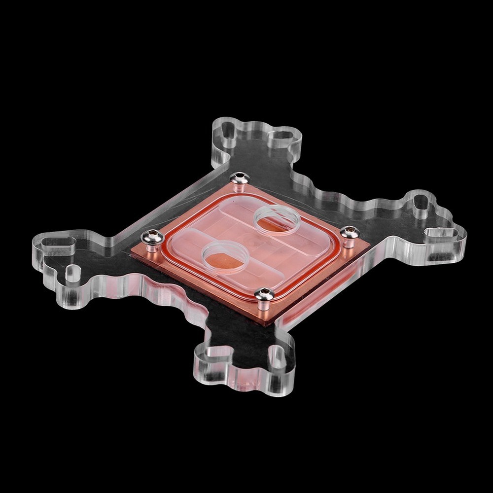 ♡ Universal Computer CPU Water Cooler Block Cooling Block Copper Base No Water