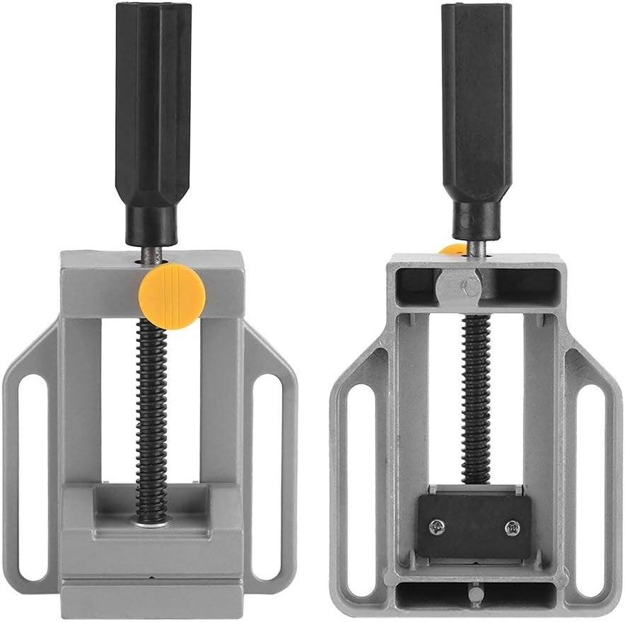 Aluminum Mini Vise Drill Press Clamp with Quick Release & Non-Slip Handle