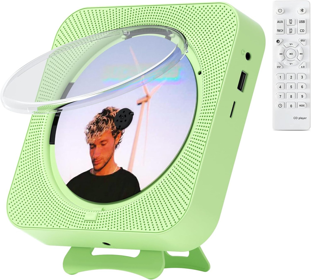 CD Player Portable Bluetooth Desktop CD Player for Home, Mini Cute CD Players fo