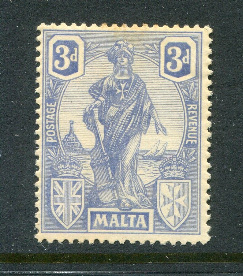 Malta #105 "Malta" 3 P. [Mint Hinged]
