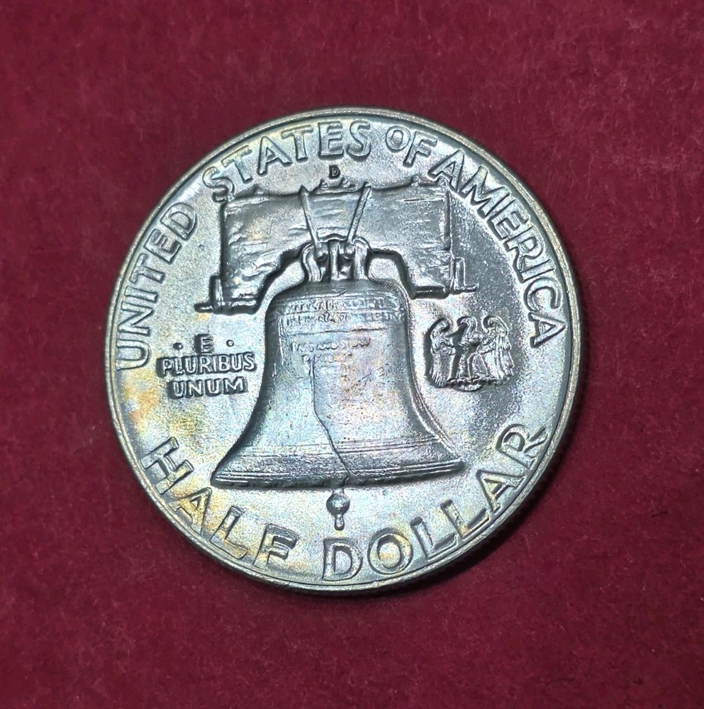 1954-D Franklin Half Dollar Nice Toning, MS Condition.