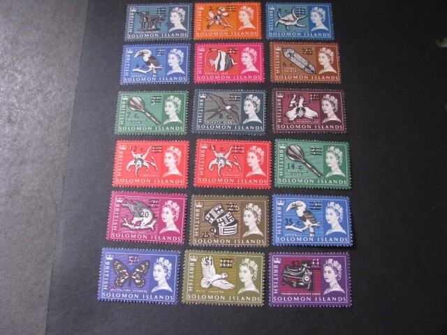 Solomon Islands Stamp Set Scott # 149-166 Never Hinged...Read the Description!