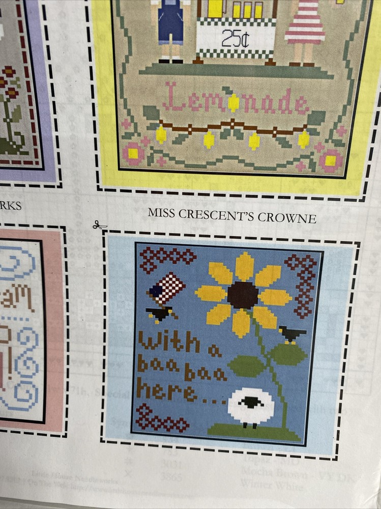 Hoffman 2009 Summer Showcase Cross Stitch Pattern Leaflet OOP