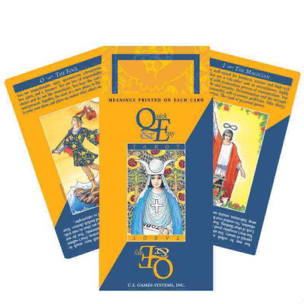 Quick & Easy Tarot Deck Cards With Printed Meaning Esoteric US Games NEW