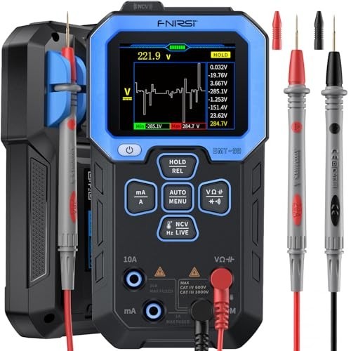 Digital Multimeter 9999 Counts TRMS Auto-Ranging Volt Meter, Rechargeable, Data