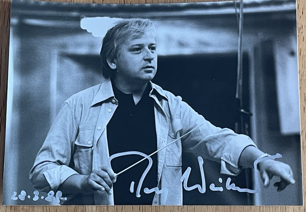 Austrian Conductor Ralf Weikert Autograph Photo