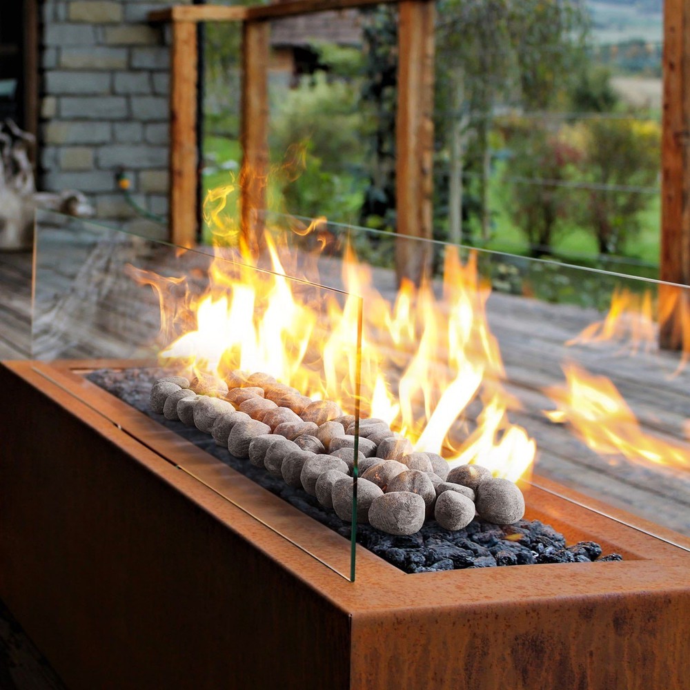 48-Pc 1-2" Ceramic Fire Pebbles - Reusable Lava Rocks for Fire Pits & Decor