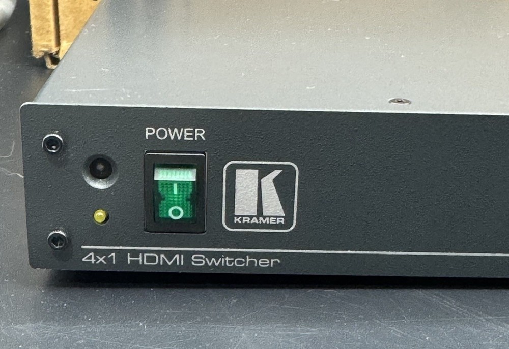 Kramer VS-41H Pro 4x1 HDMI Switcher EDID IR Remote Rack AV | Powers On