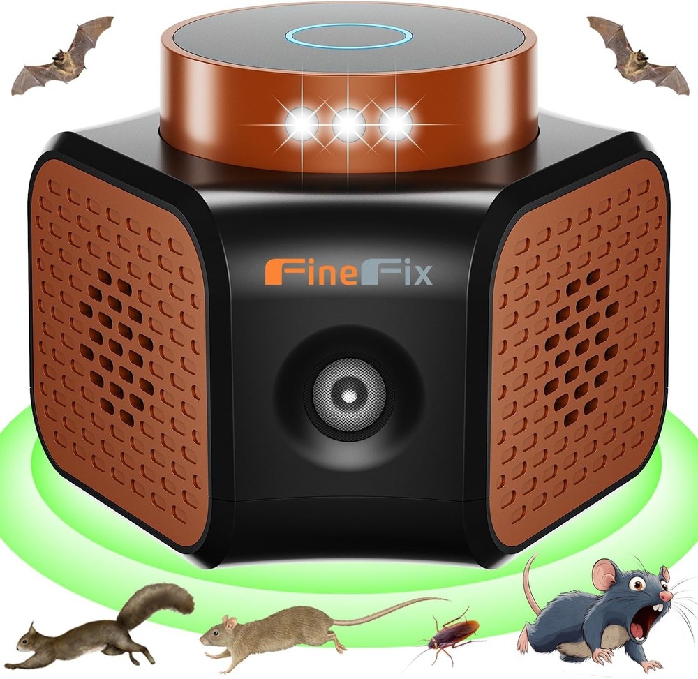 Ultrasonic Pest Repeller Indoor Mouse Deterrent 4 Modes Wide Coverage Safe