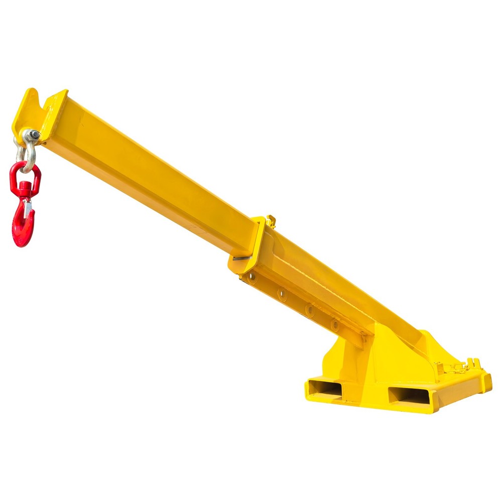 5T Forklift Telescopic Boom Adjustable Mobile Forklift Crane Lifting Attachment