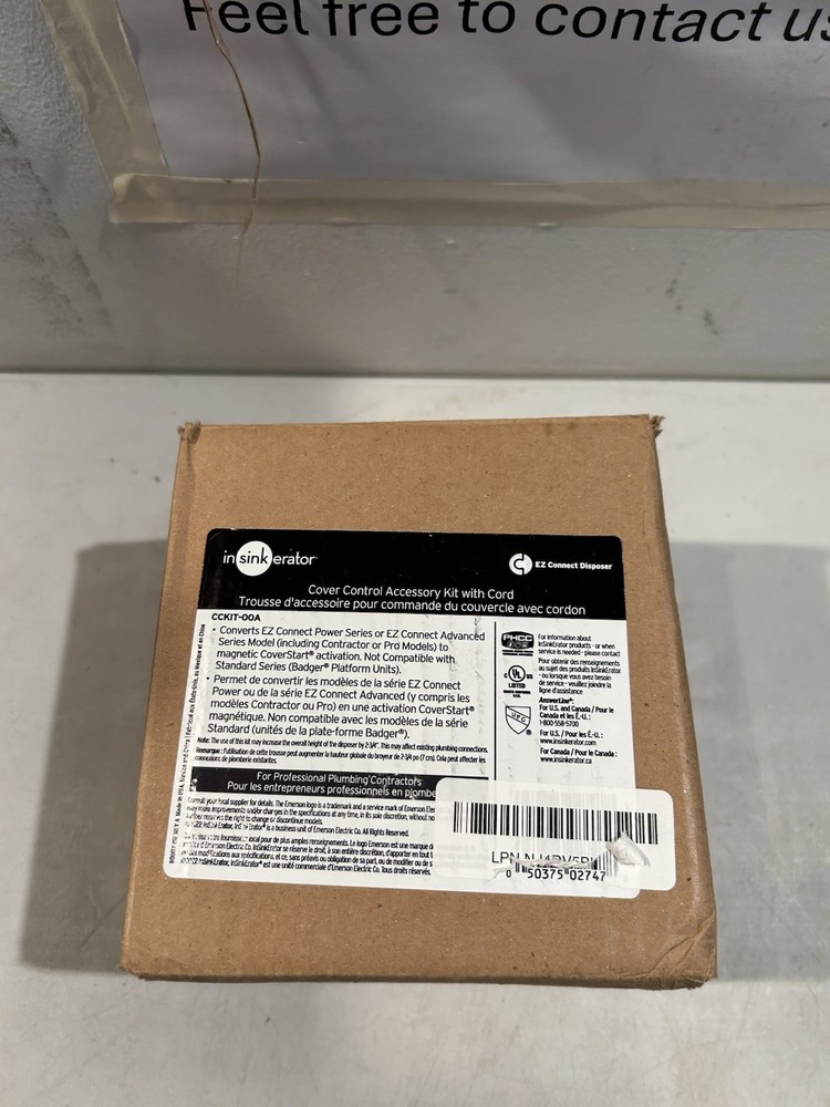 CCKIT-00A Insinkerator Cover Control Accessory Kit with Cord New, OEM InSinkerat