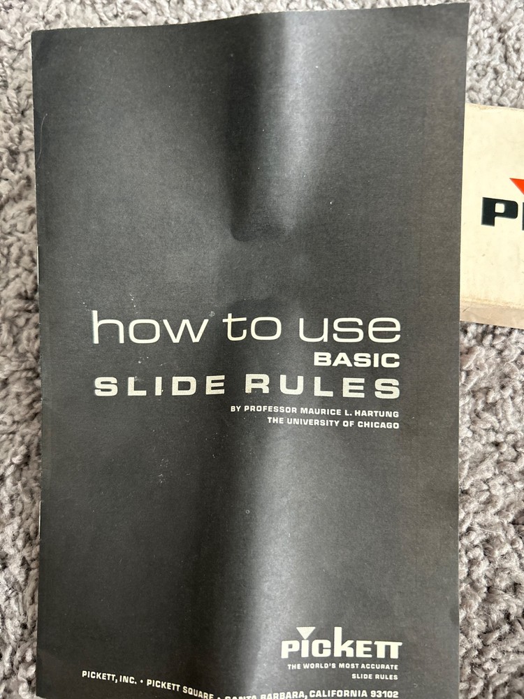 Pickett Student Slide Rule no 120t