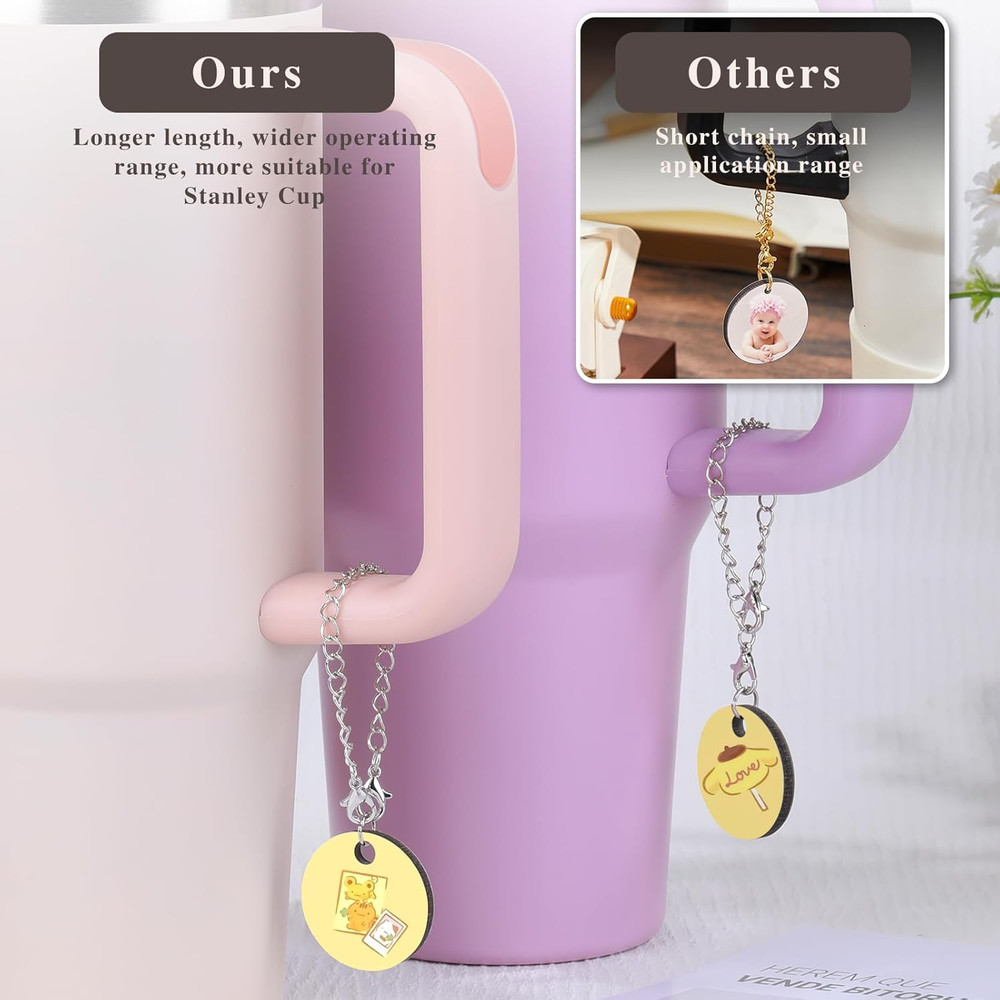 Sublimation Keychain Blanks Bulk, 54PCS round Sublimation Blanks, Heat Transfer
