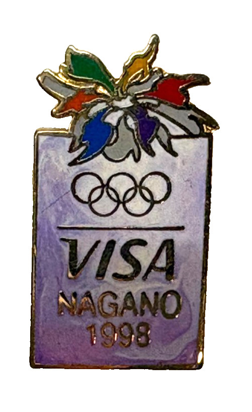 Visa Nagano 1998 Olympic Lapel Pin- TB