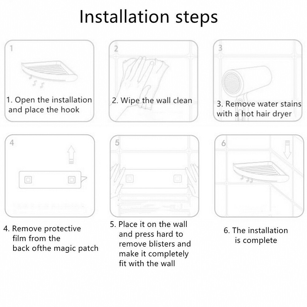 US 1-2Pc Triangular Shower Shelf Corner Storage Rack Bathroom Organizer Holder