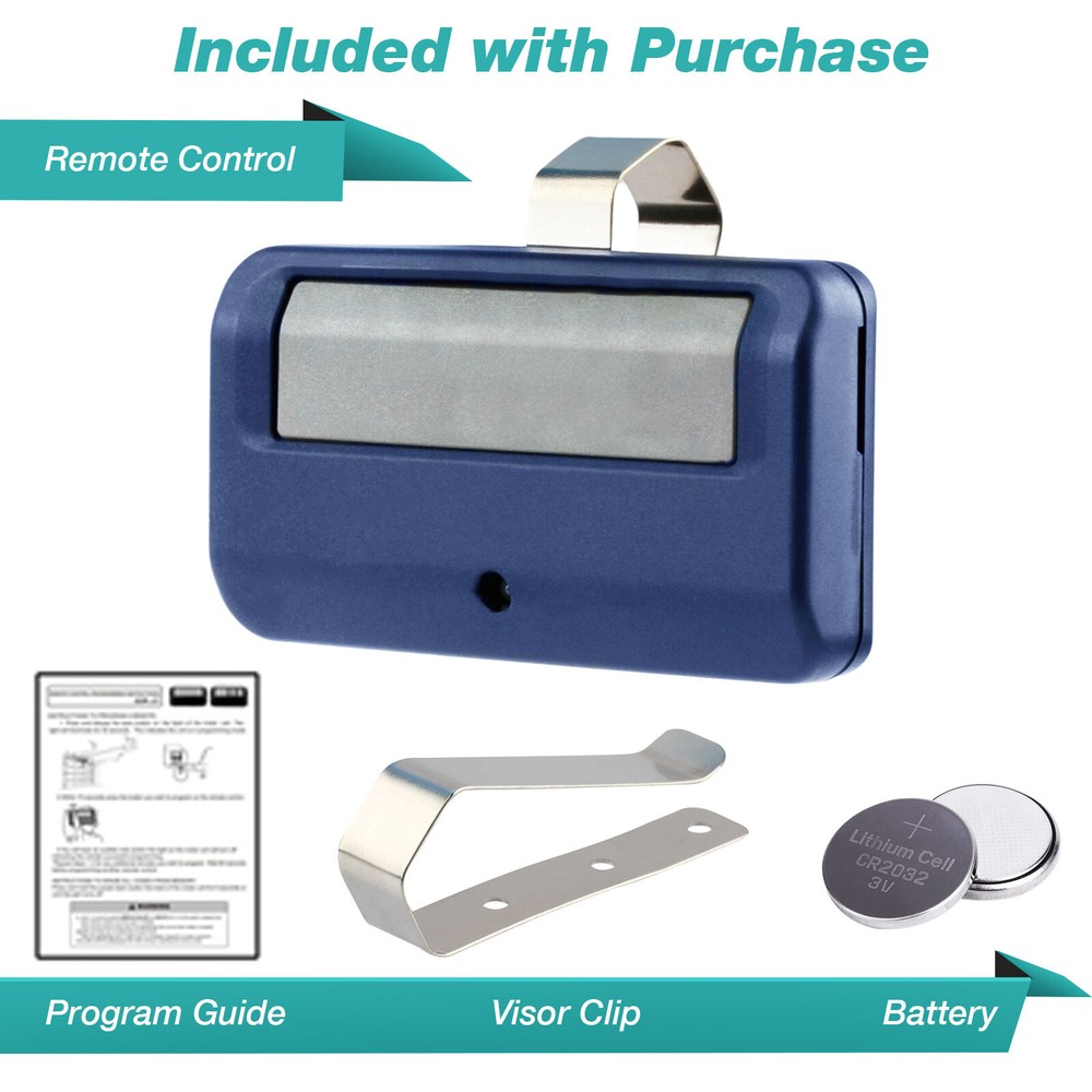 For 891LM LiftMaster Remote Transmitter Garage Door Security+ 2.0 Learn Blue