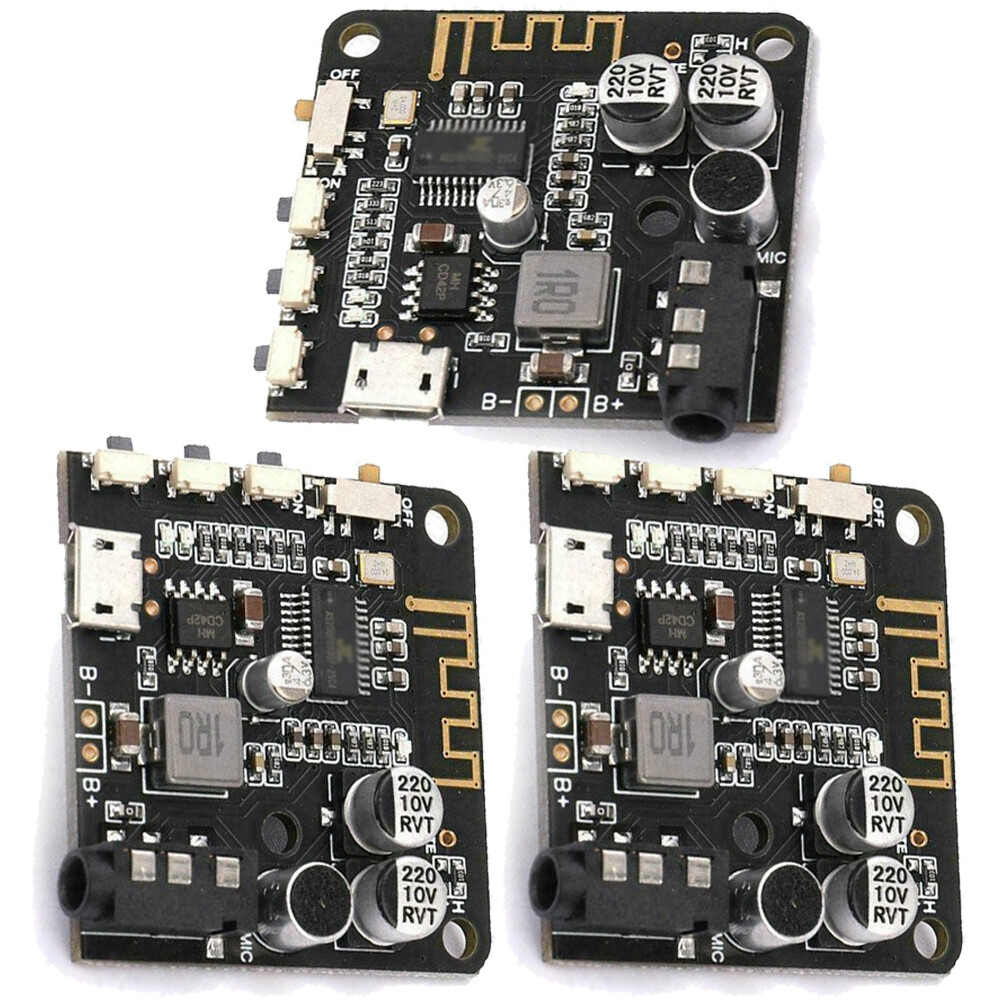 3Pcs Bluetooth 5.0 MP3 Decoder Board Audio Receiver MP3 Lossless Player Wireless