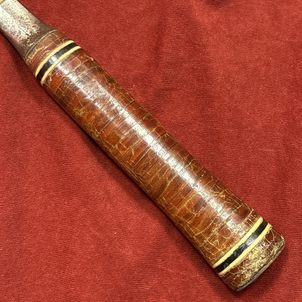 Vintage ESTWING Hammer With Stacked Leather Handle