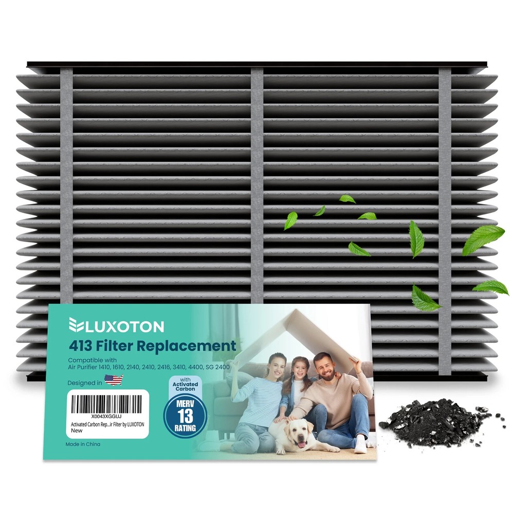 LUXOTON Activated Carbon Filter for AprilAire 413 Replacement Filter
