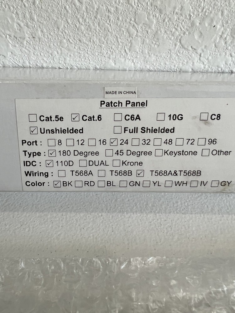 PP2-304/24p cat 6 24 Port Patch Panel Unshielded