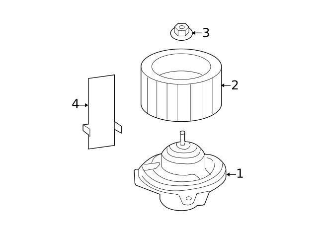 Genuine GM Impeller Nut 22664695