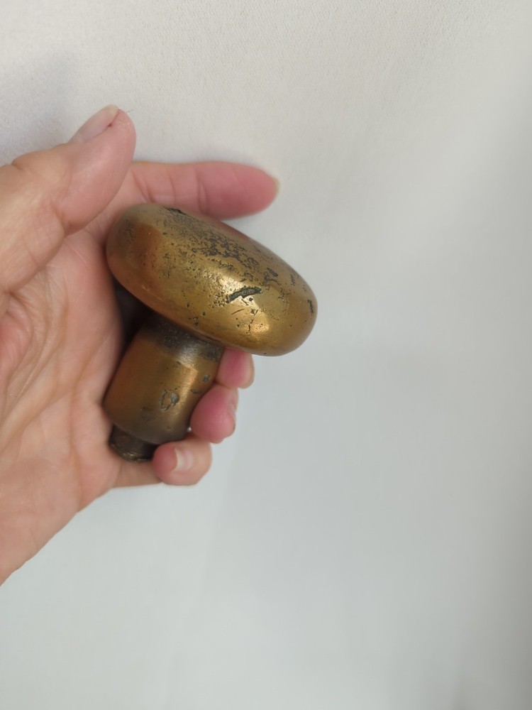 Antique Bronze pull front door knob Heavy **UNTESTED :-)**