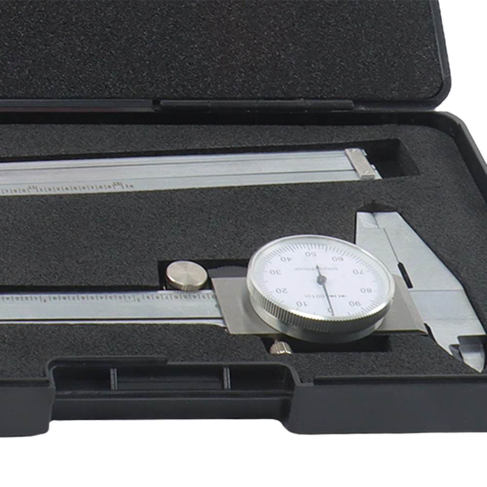 Precision 6"/12" Dial Calipers Combo .001" Shock Resistant