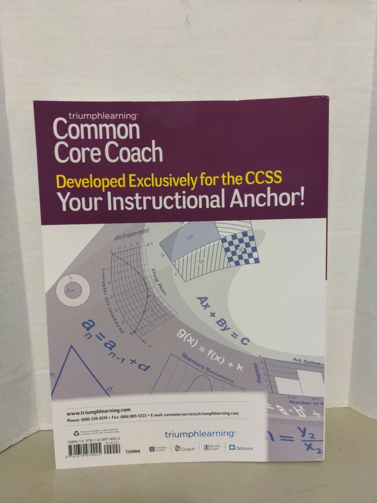 COMMON CORE COACH ALGEBRA I First Edition Triumphlearning