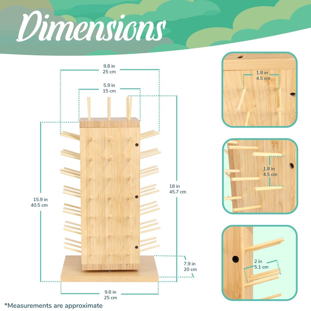 JubileeYarn 93-Spool Bamboo Rack