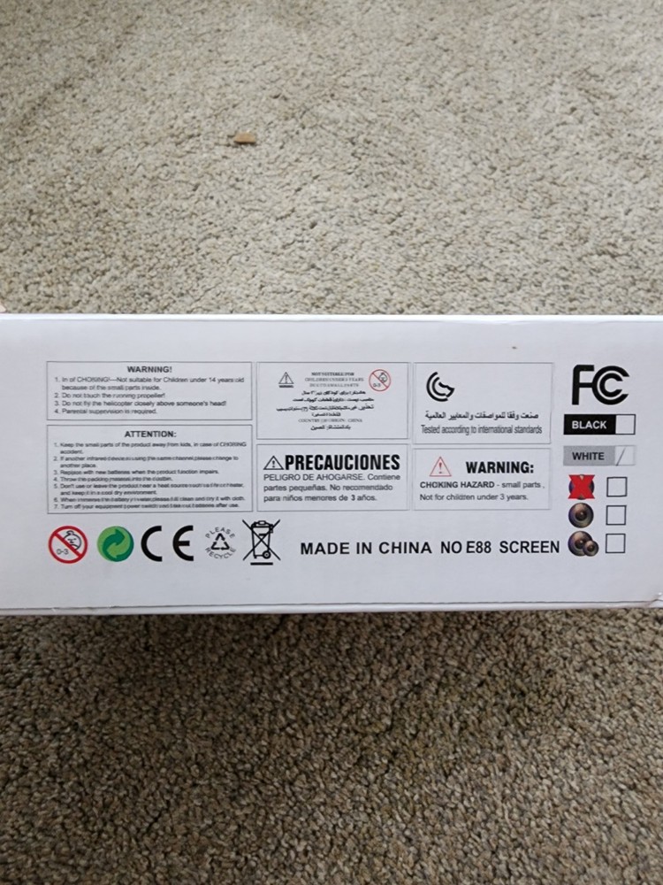 E88 Screen Foldable Drone new In Open Box