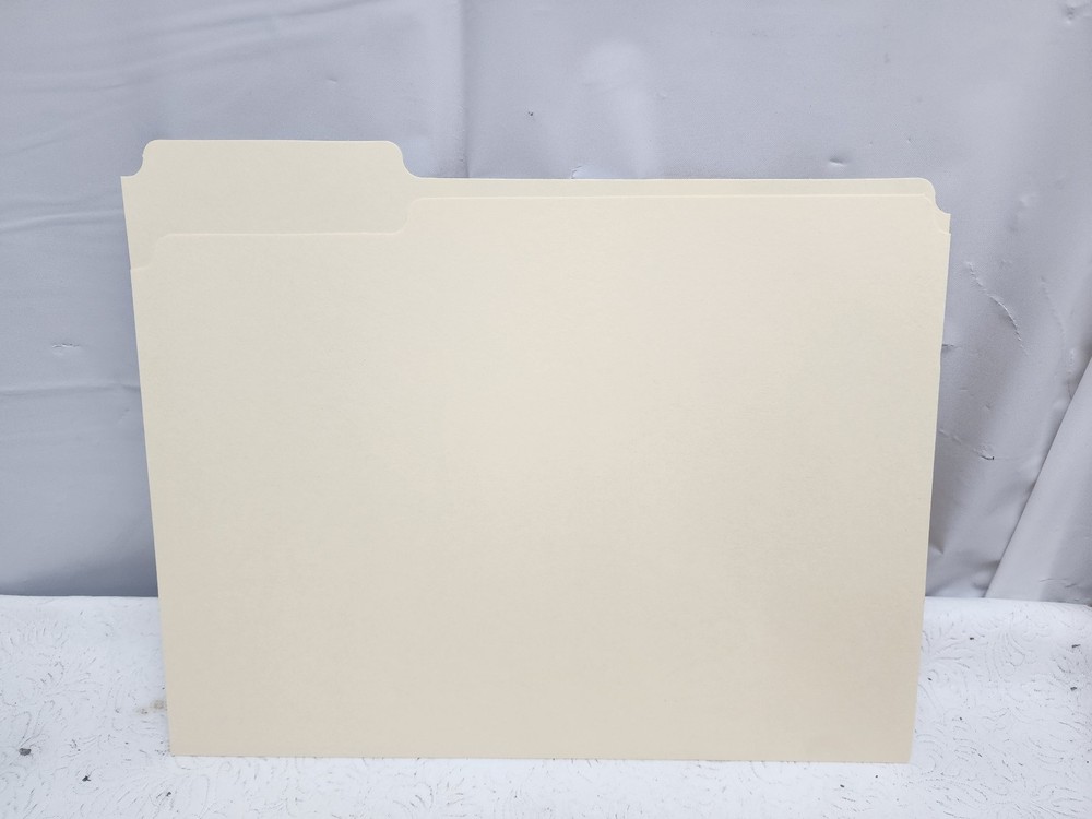 Classroom Select Manila File Folders, 100 Letter Size, 1/3 Cut Assorted