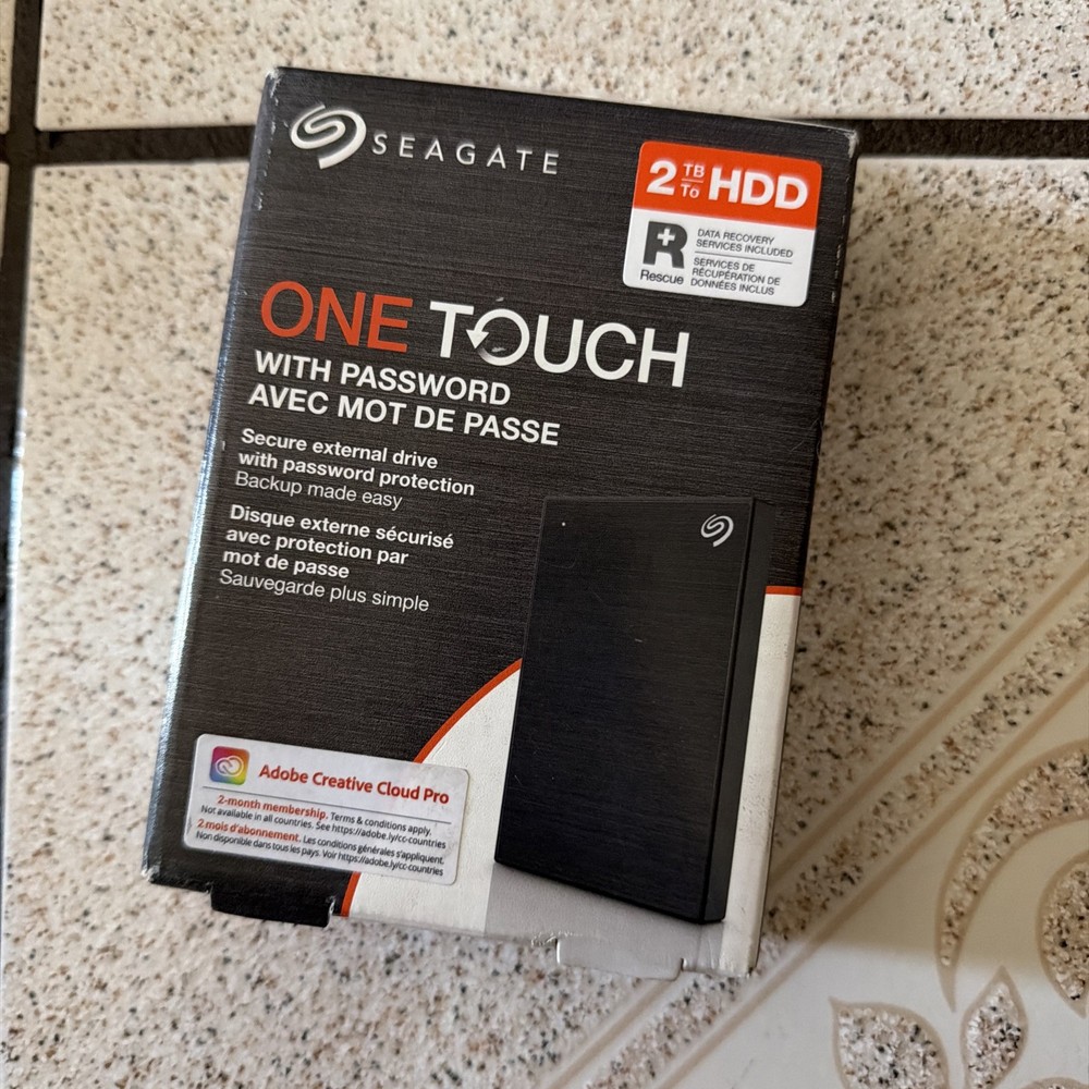 Seagate - One Touch with Password 2TB External USB 3.0