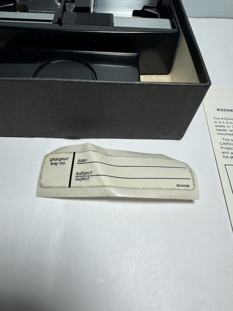 Kodak Slide Projector Carousel Stack Loader in Box with Manual - Excellent