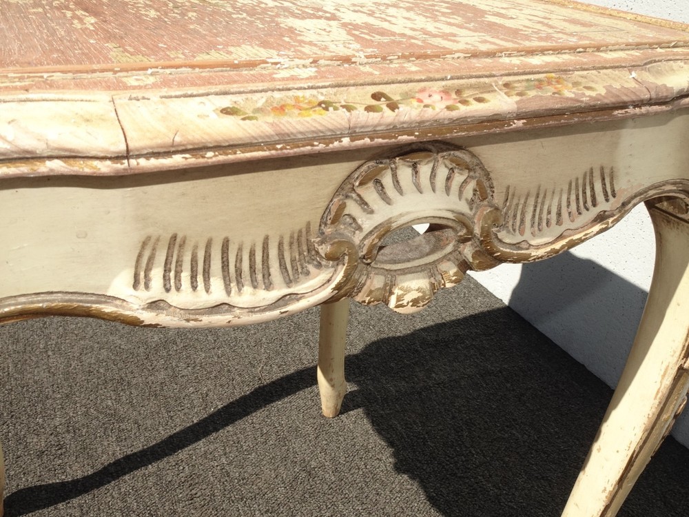 Vintage Rustic French Provincial End Table - Side Table Asis