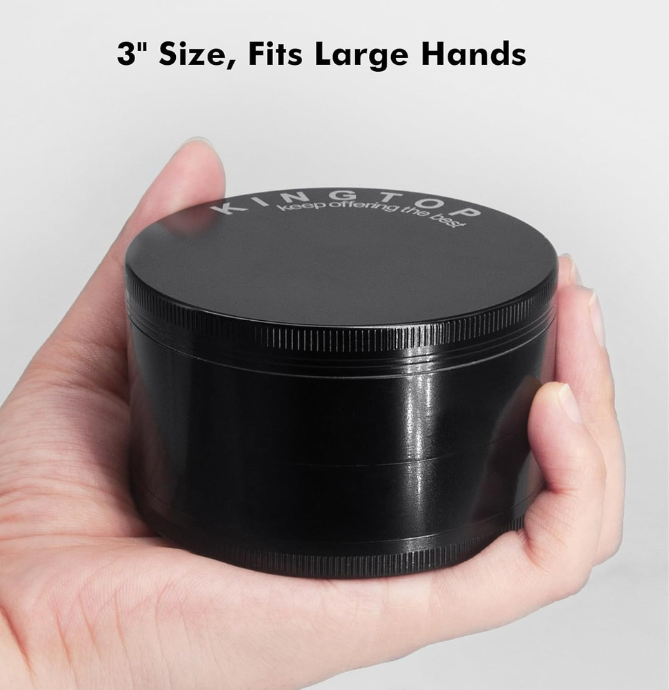 Grinder, Large 3" Spice Grinder (Midnight Black)