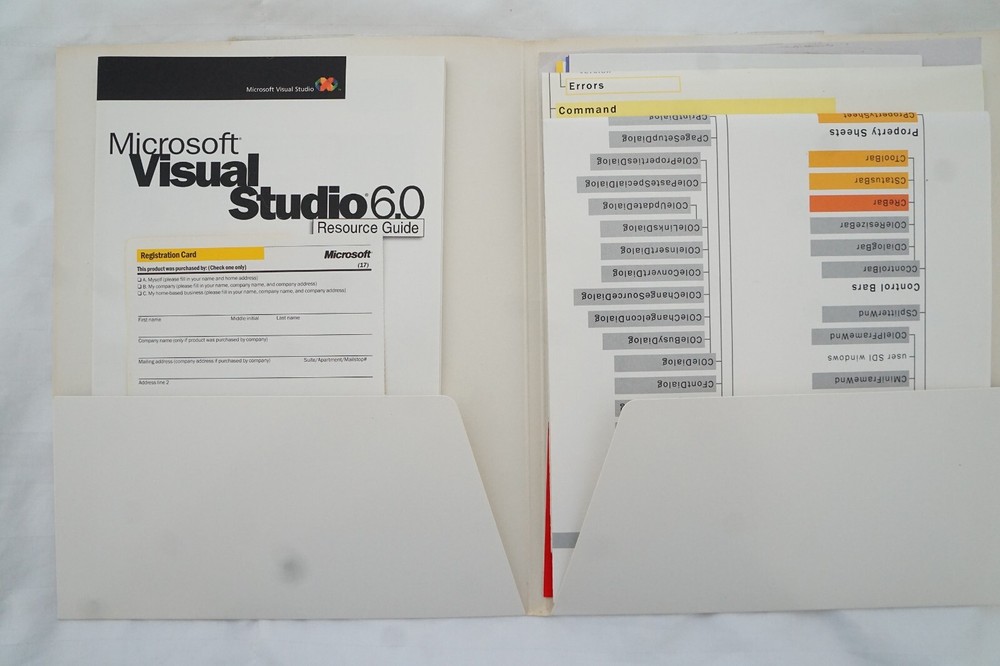 Microsoft Visual Studio Enterprise 6.0 6 Windows 95 ~ 11 Retail 3 CD's KEY #3