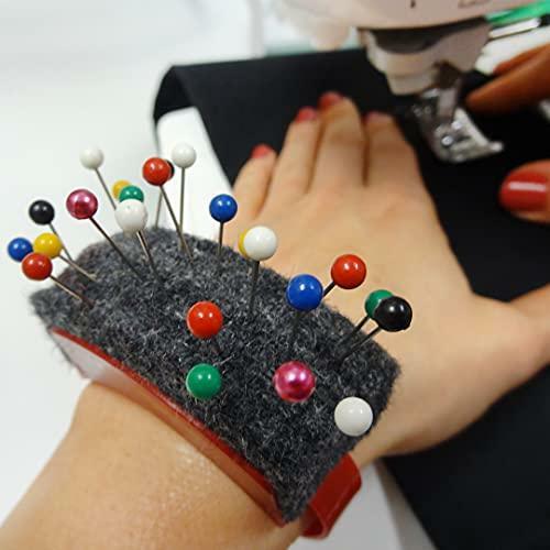 Dritz Wrist Felt Pin Cushion, Red